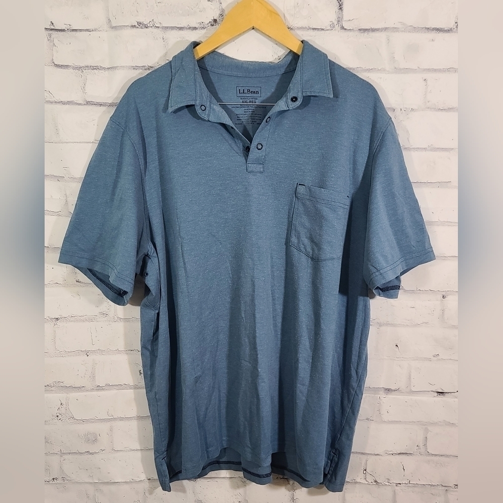 LL Bean Men's Snap Pocket Henley, XXL
